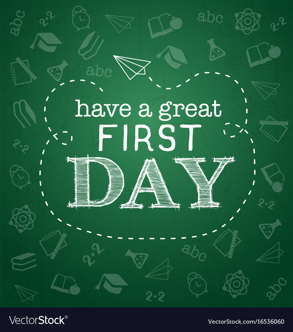 Back to school typographical
