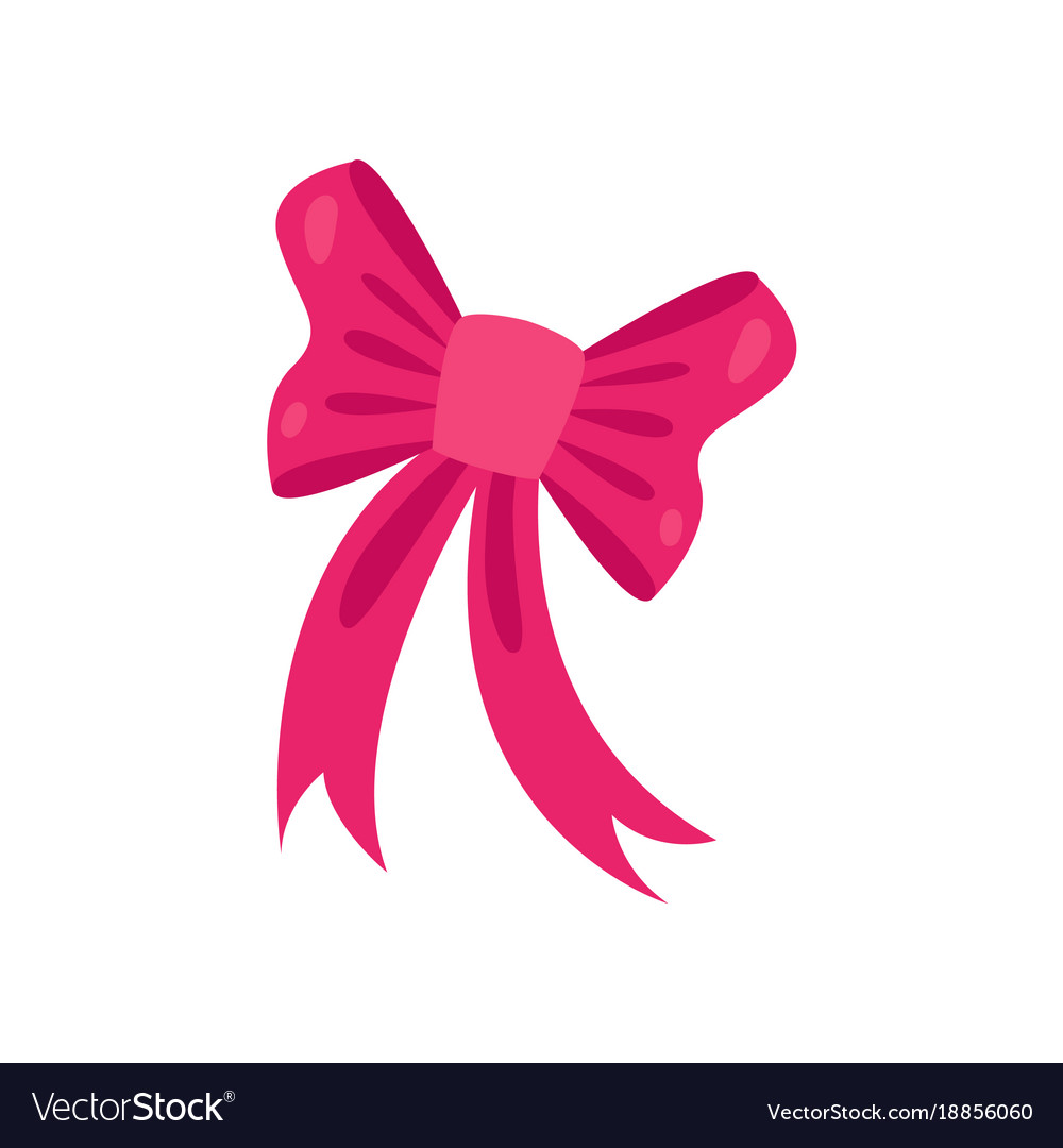 Download Cute pink bow accessory for a little princess or Vector Image