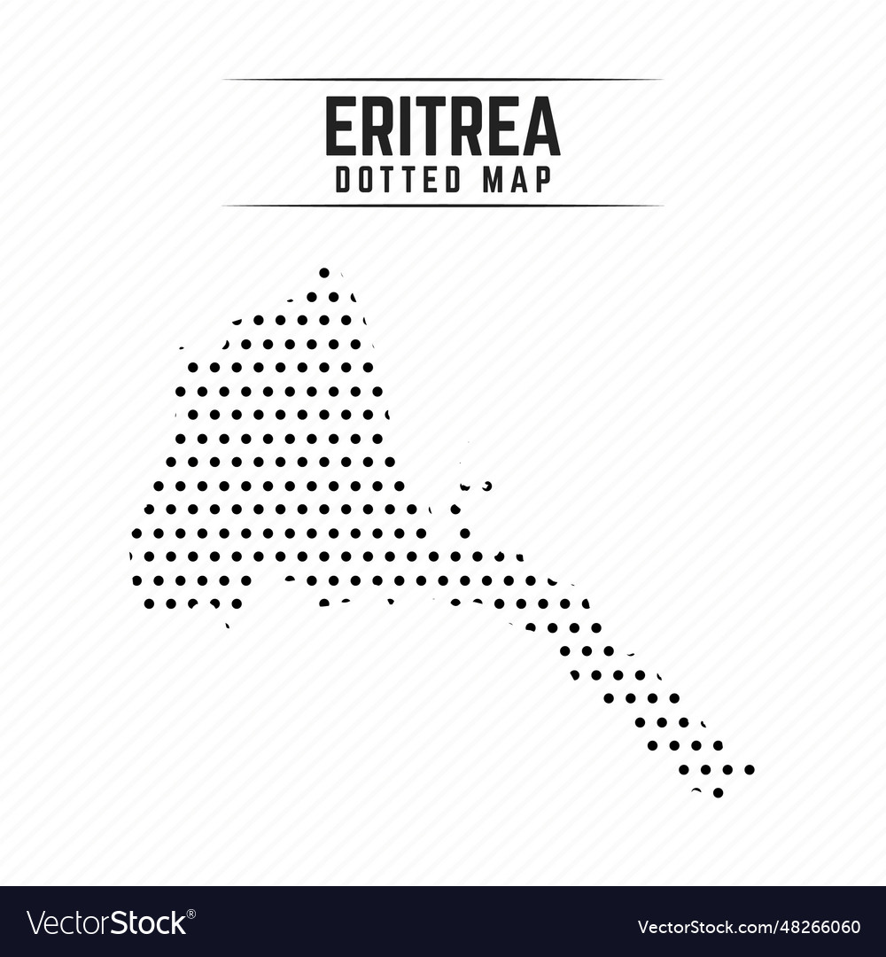 Dotted map of eritrea vector image Dotted map of eritrea