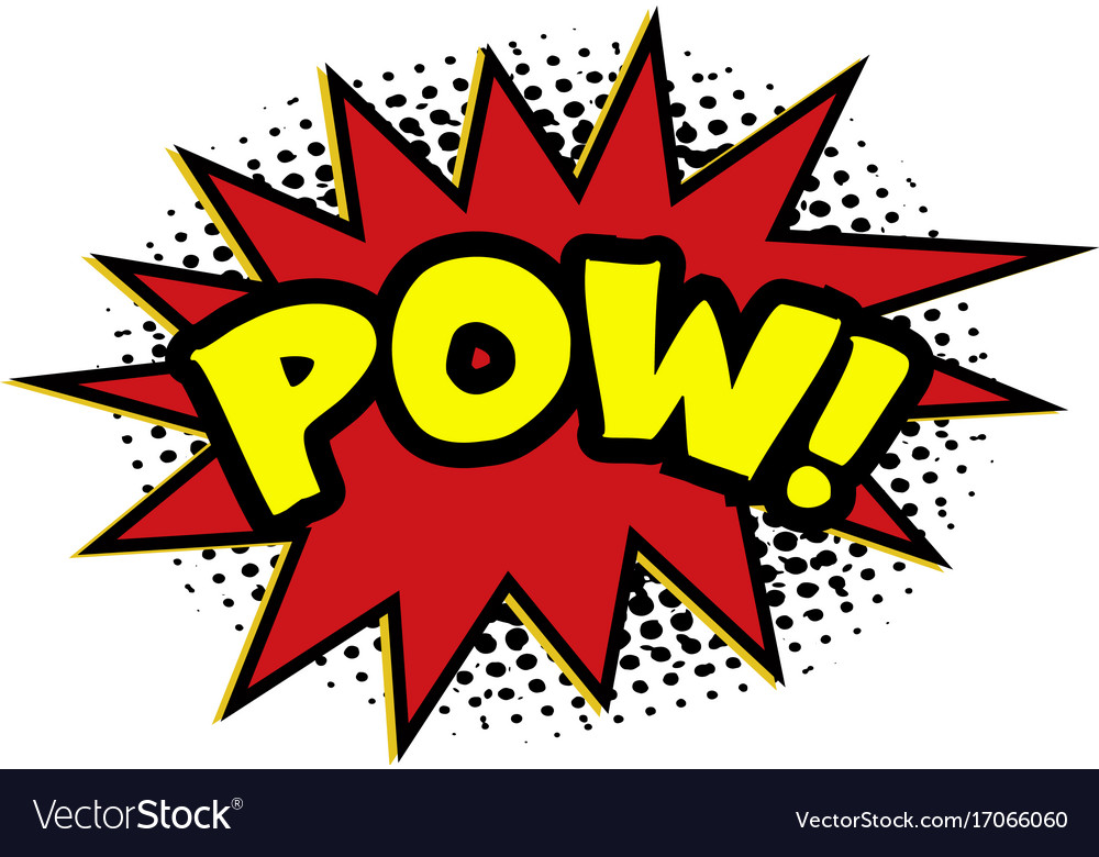 Isolated comic onomatopoeia Royalty Free Vector Image