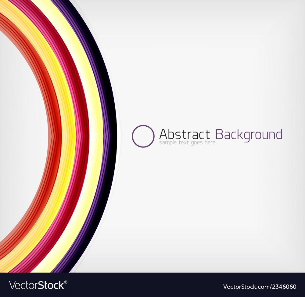 Rainbow color wave abstraction design template