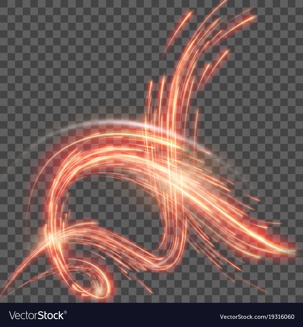 Red Abstract Background With Blurred Magic Neon Vector Image
