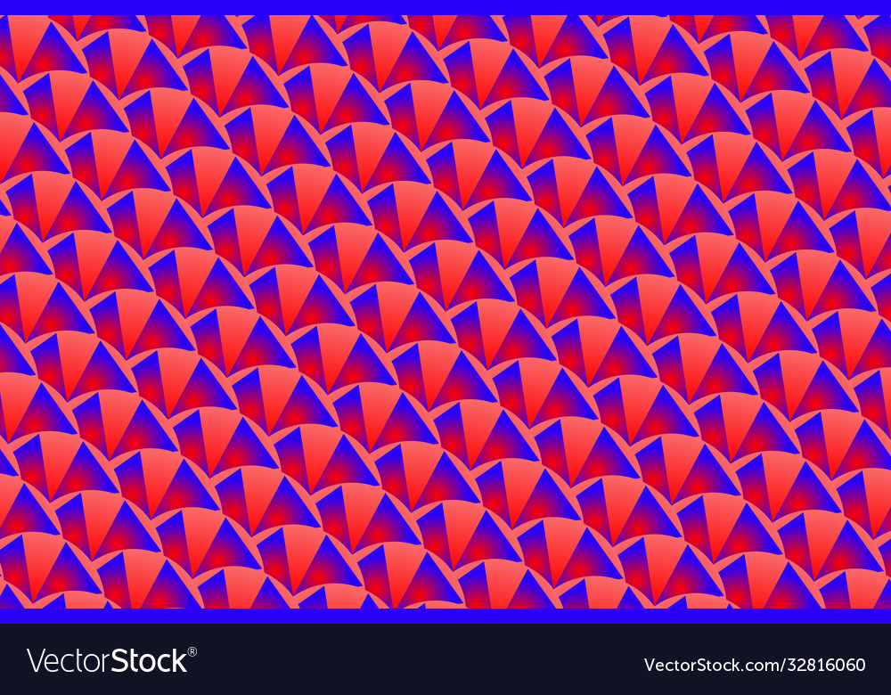 Symmetrical abstract pattern in red and blue