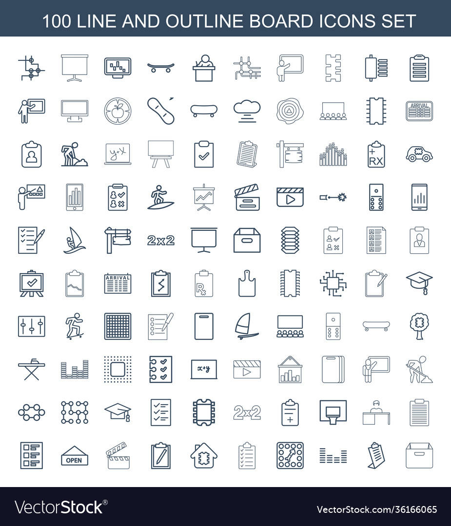 100 board icons