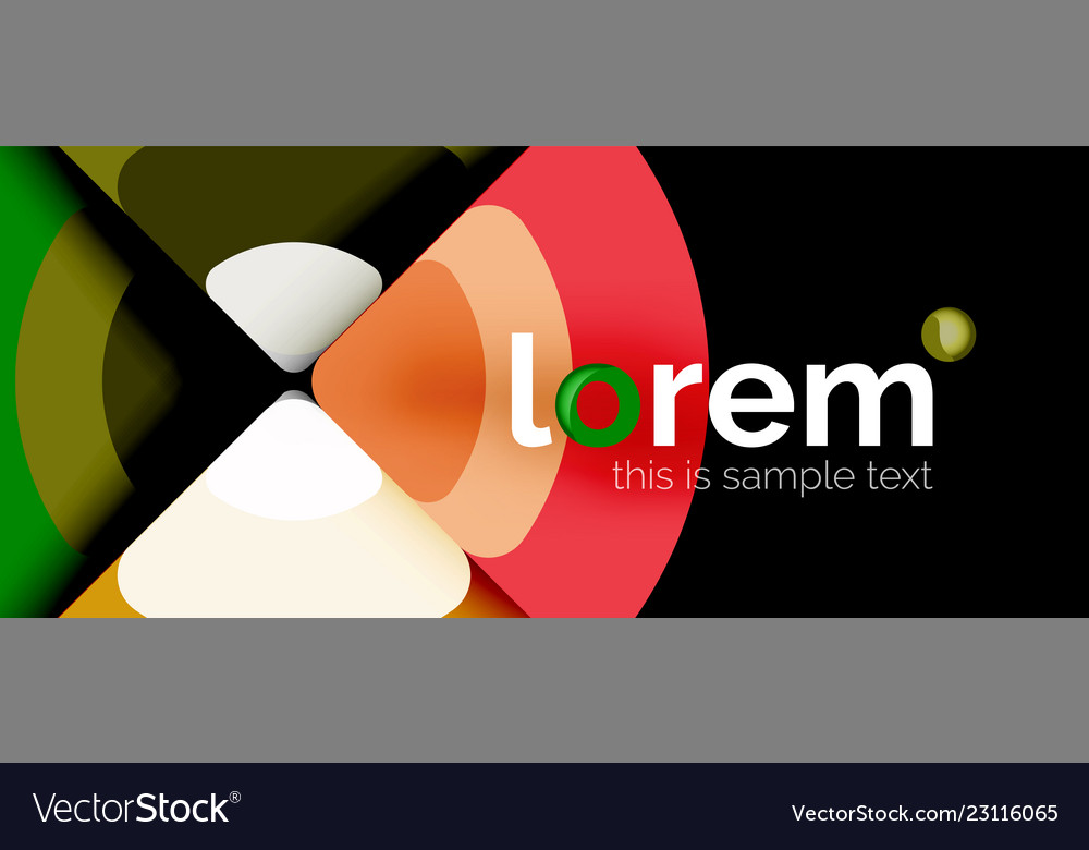 Circles and triangles design abstract background