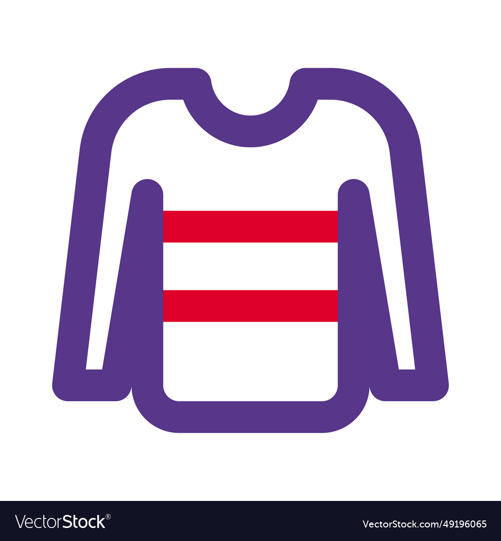 Designer sweater with stripe pattern