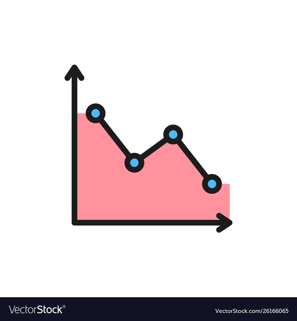Downward Chart Analysis Icon