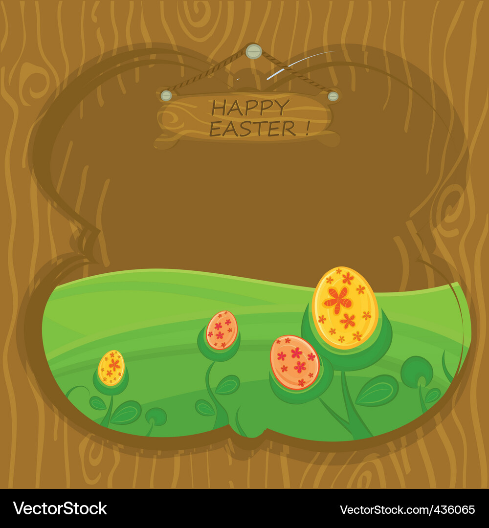 Easter card Royalty Free Vector Image - VectorStock