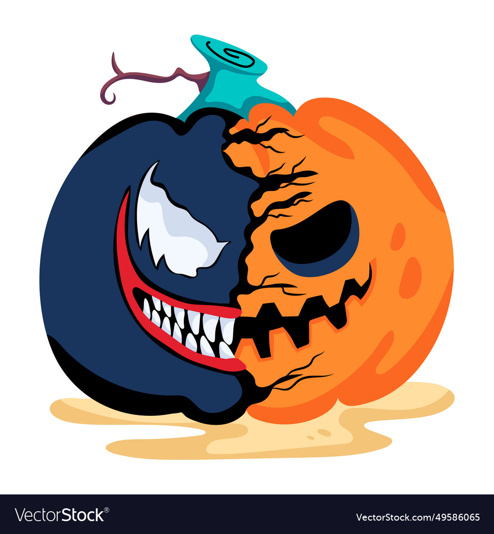 Halloween gourd Royalty Free Vector Image - VectorStock