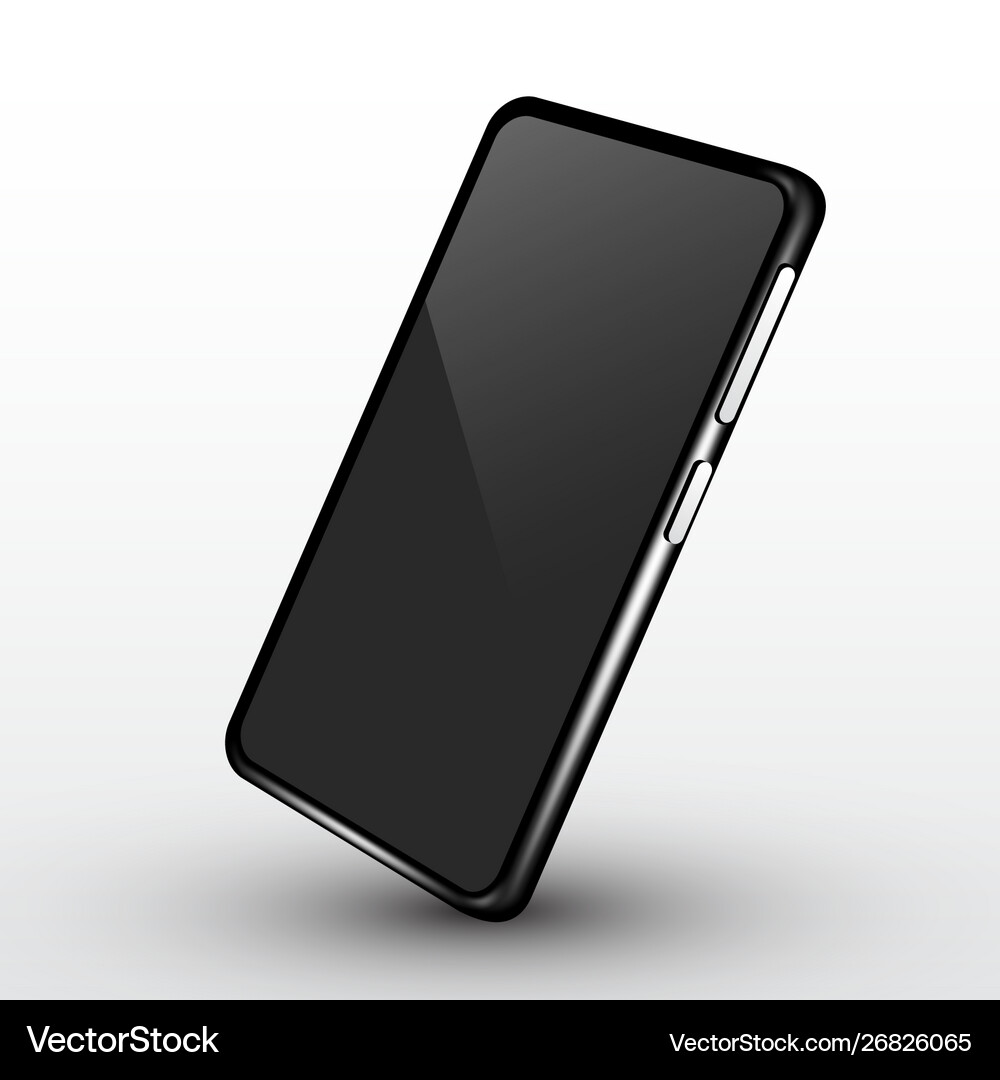 Realistic Smartphone Mockup Cellphone Frame With Vector Image