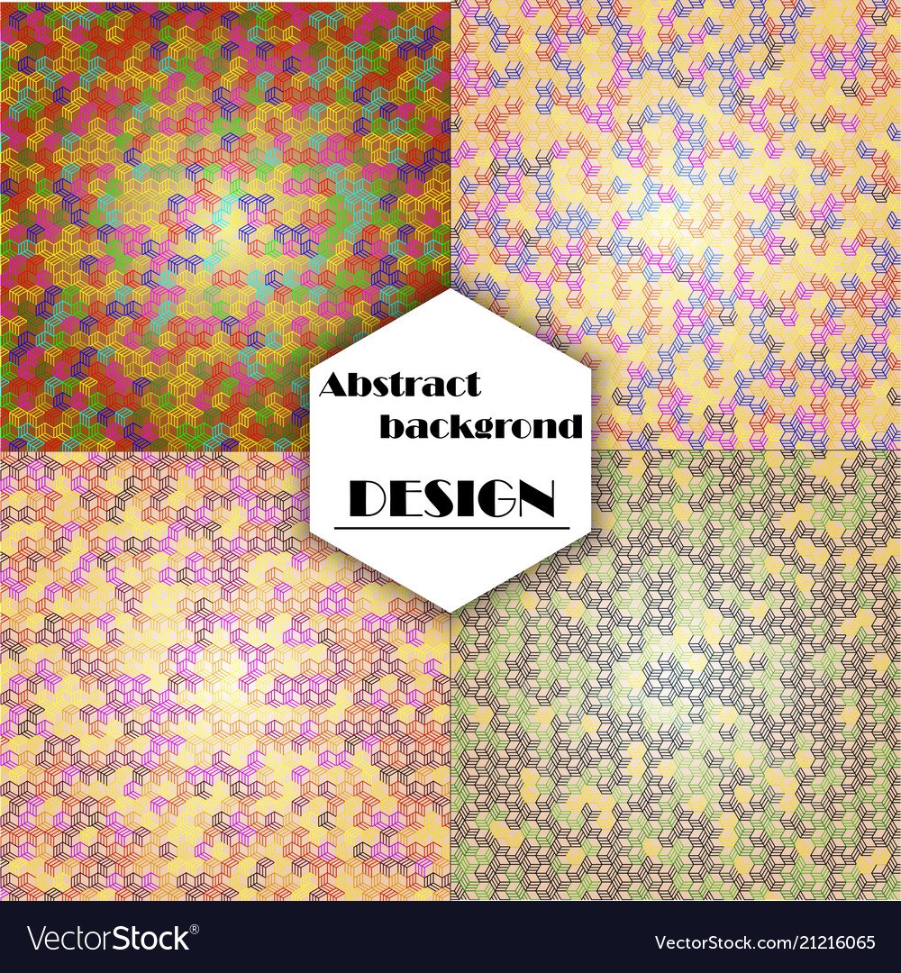Satz von abstraktem Dreieck Muster Hintergrund Vector Image Satz von abstraktem Dreieck Muster Hintergrund