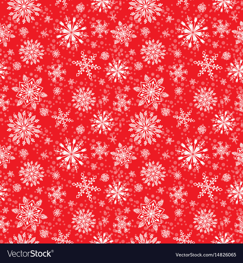 Snowflake seamless pattern