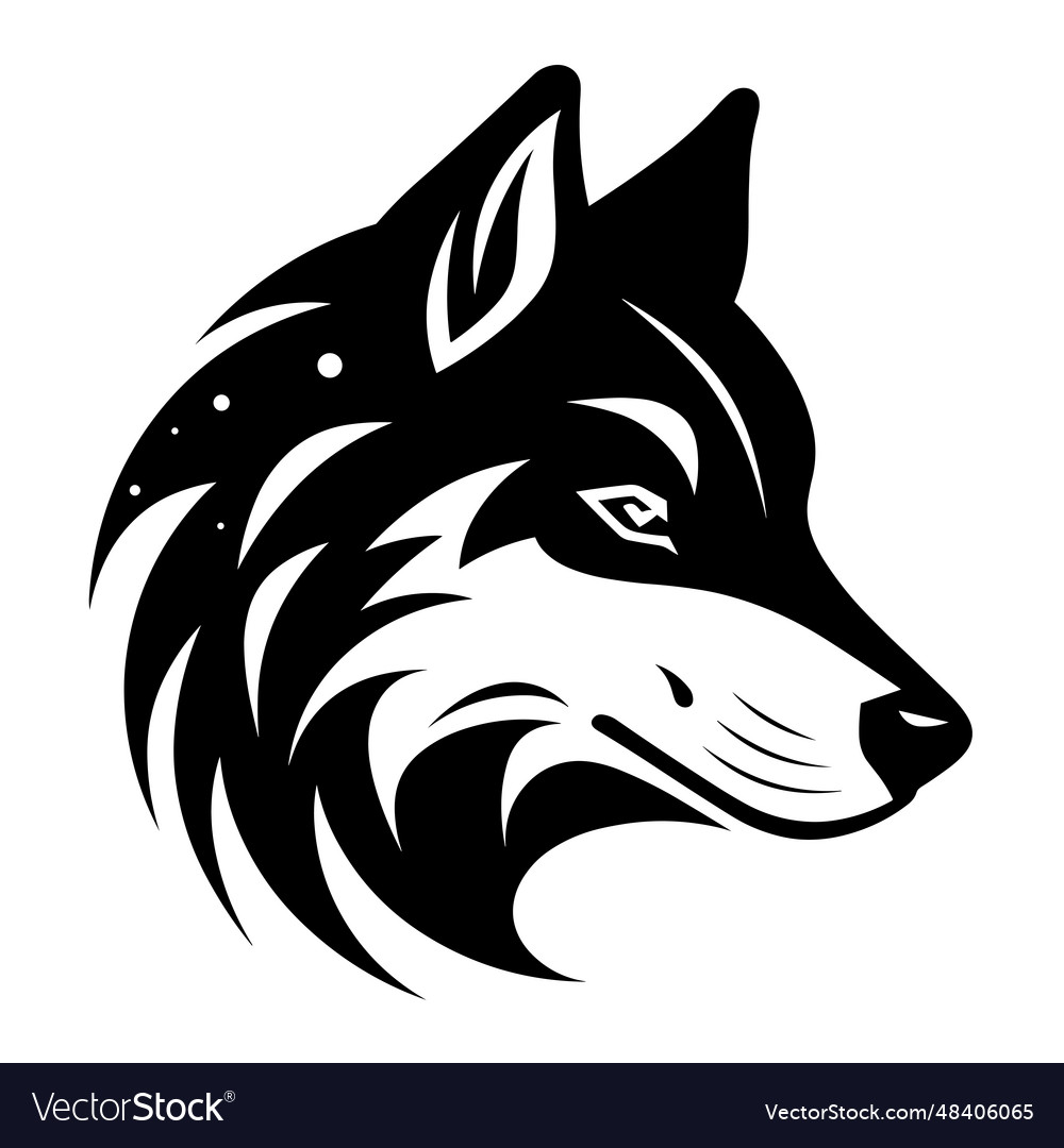 Wolf silhouette Royalty Free Vector Image - VectorStock