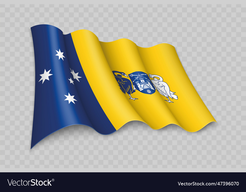 3d realistic waving flag of australian capital