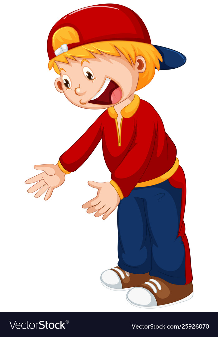 A cute boy character Royalty Free Vector Image