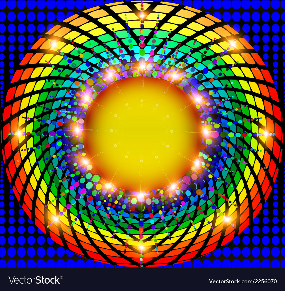 Abstract background with frame round