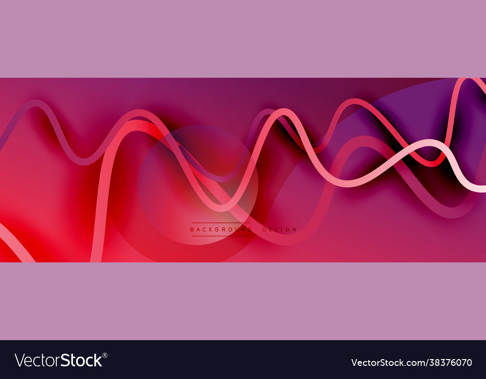 Abstract gradient background with wave line Vector Image Abstract gradient background with wave line