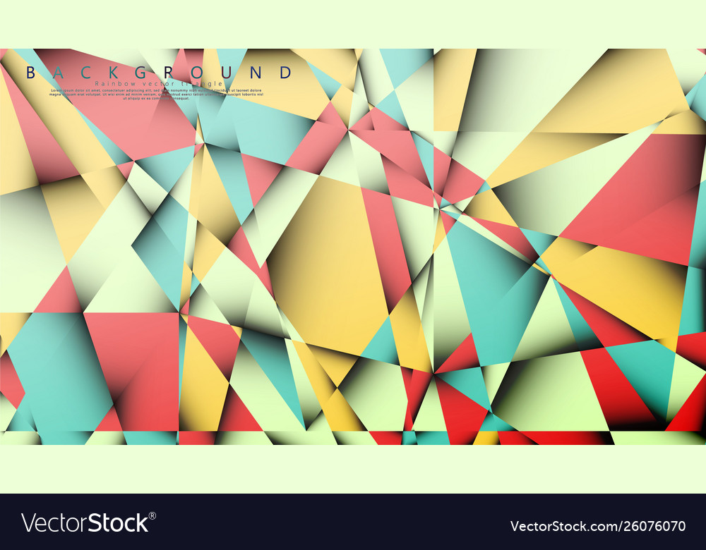 Background mosaic triangle vector image Background mosaic triangle