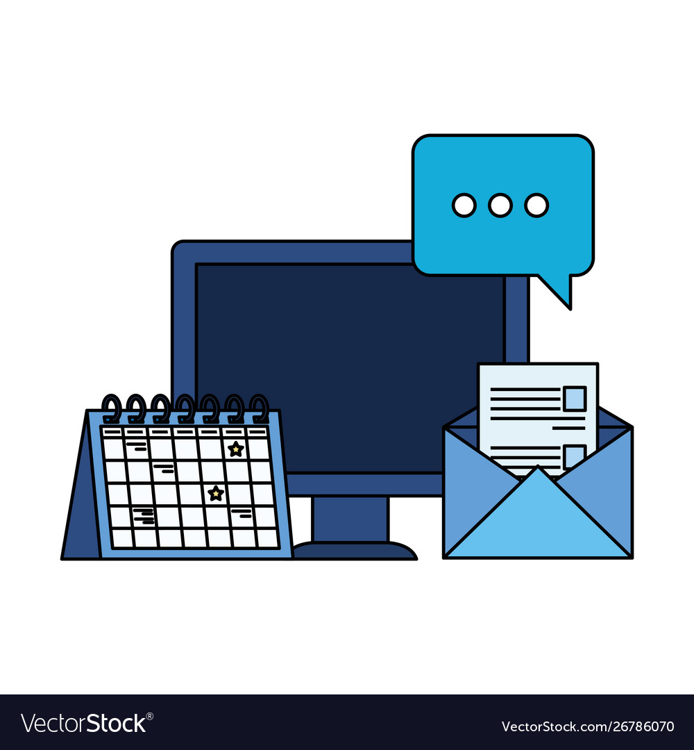 Desktop computer with calendar reminder