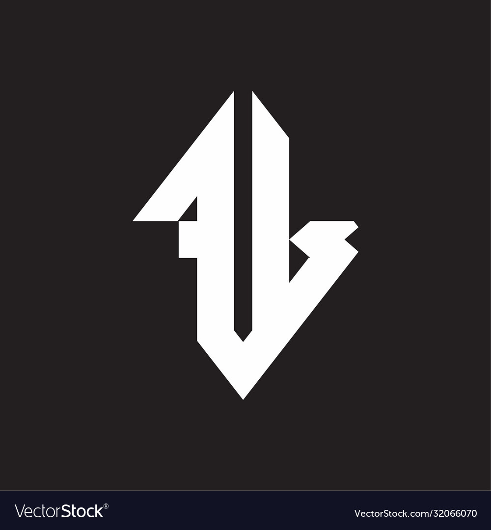 Fl logo monogram with sharp square design template