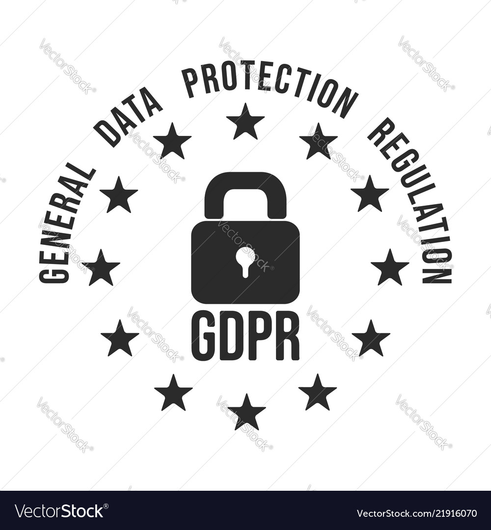 Gdpr General Data Protection Regulation Vector Image 1958