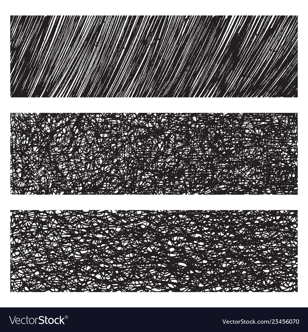 Grunge monochrome textures patterns set