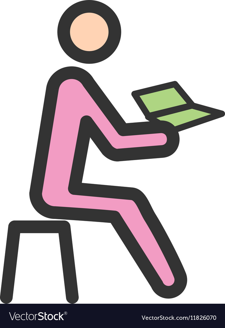 Man reading storybook