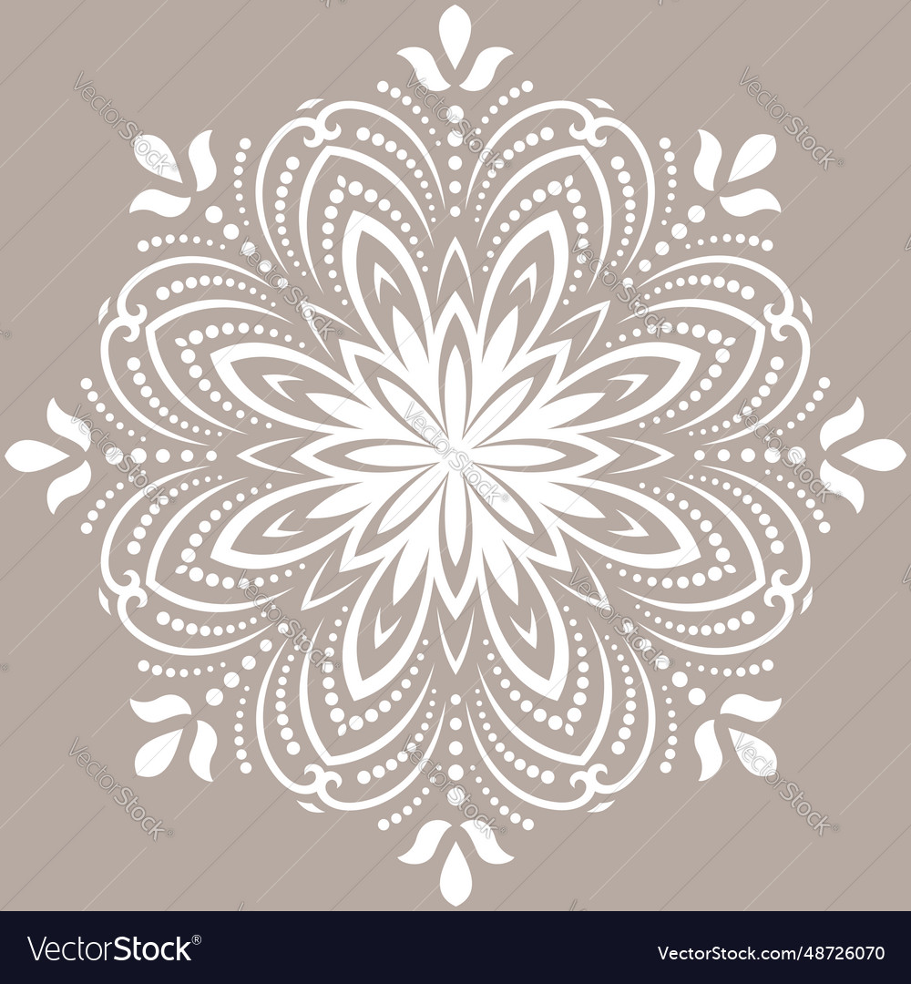Round snowflake with abstract winter Vector Image Round snowflake with abstract winter
