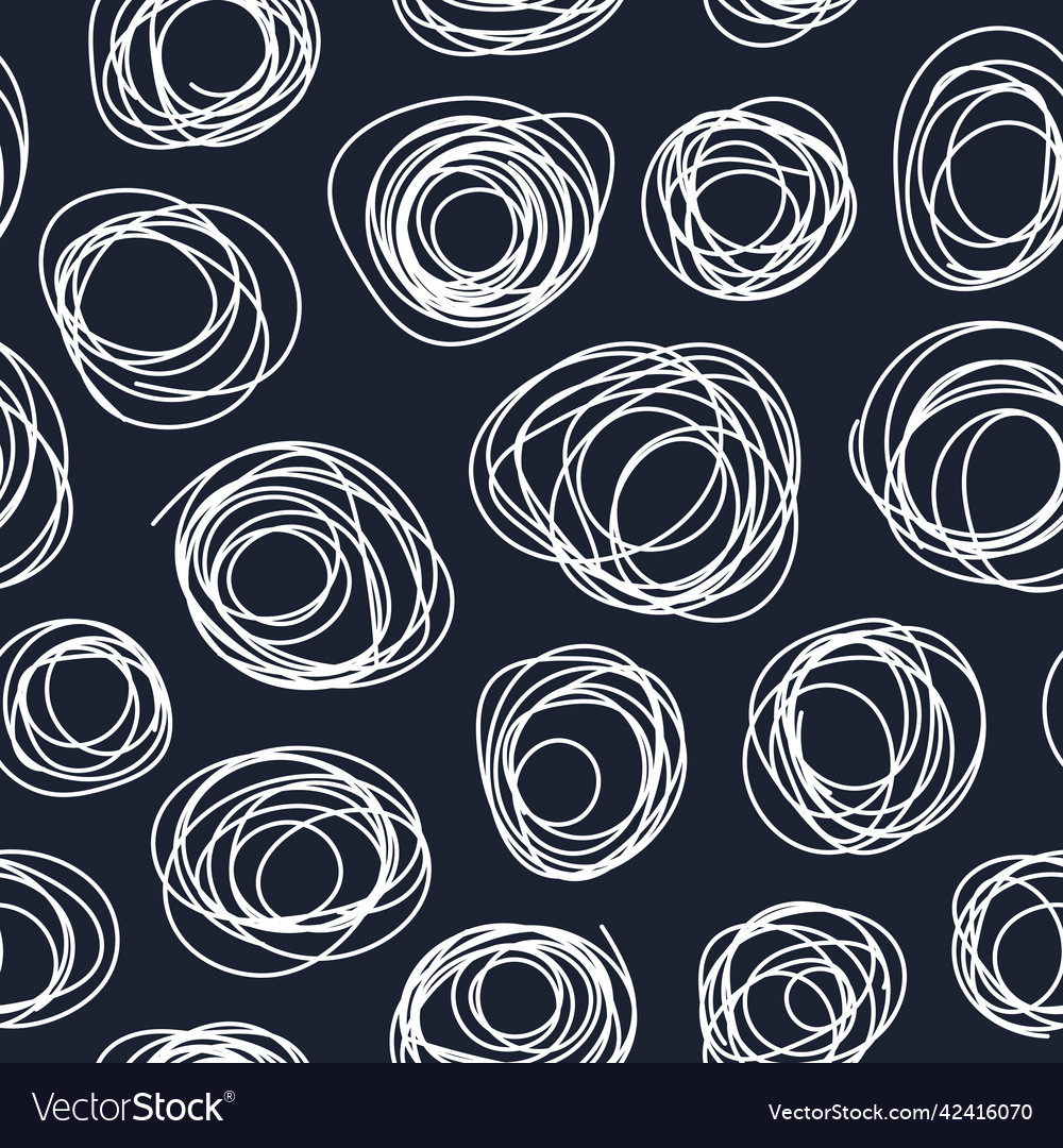 Scribbles seamless pattern