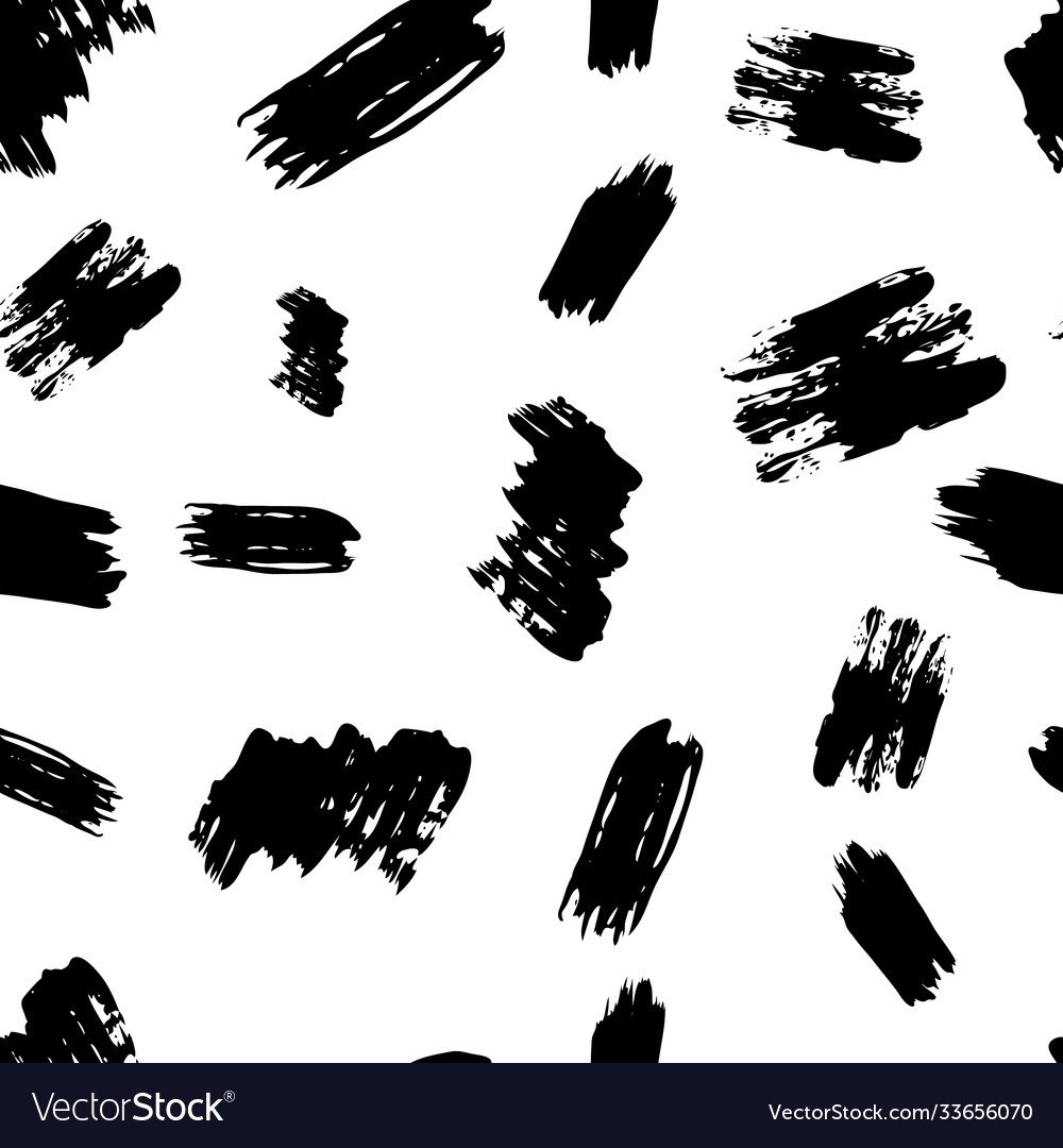 Seamless pattern with hand drawn scribble smears