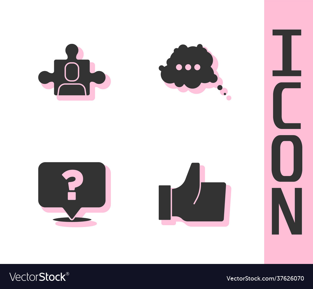 Set hand like project team base question mark Vector Image Set hand like project team base question mark