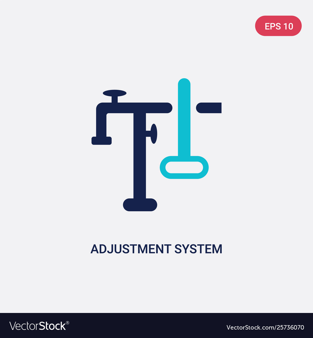 Two color adjustment system icon from