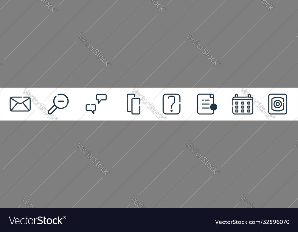 Ui master line icons linear set quality vector image Ui master line icons linear set quality