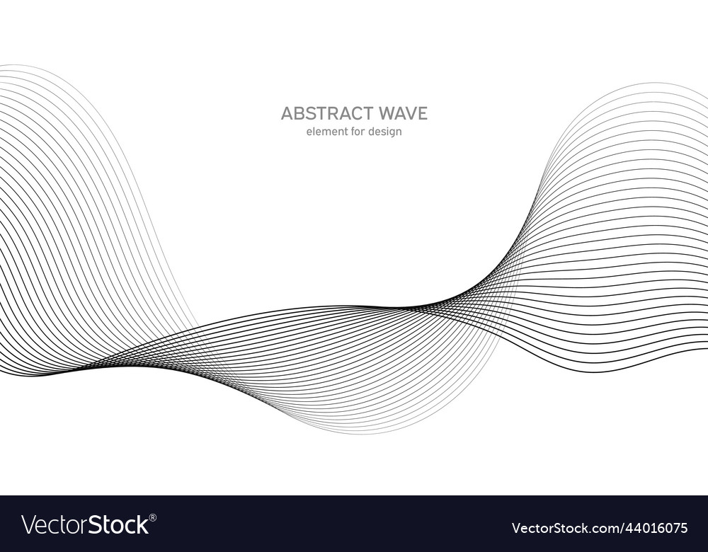 Abstract wave element for design digital