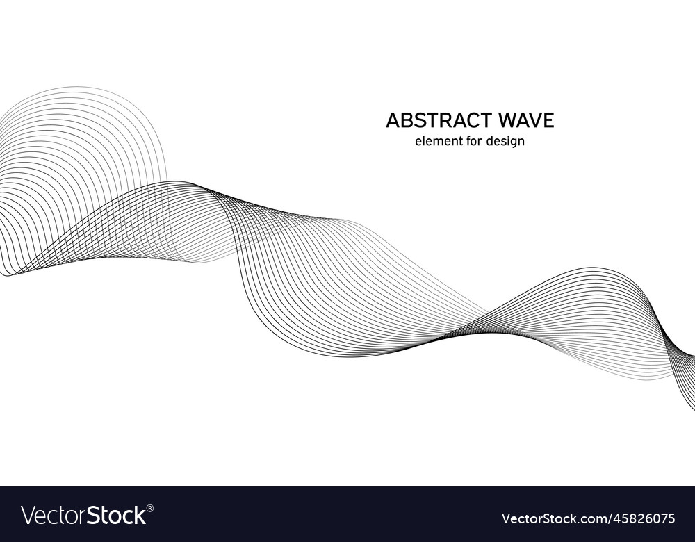 Abstract wave element for design digital vector image Abstract wave element for design digital