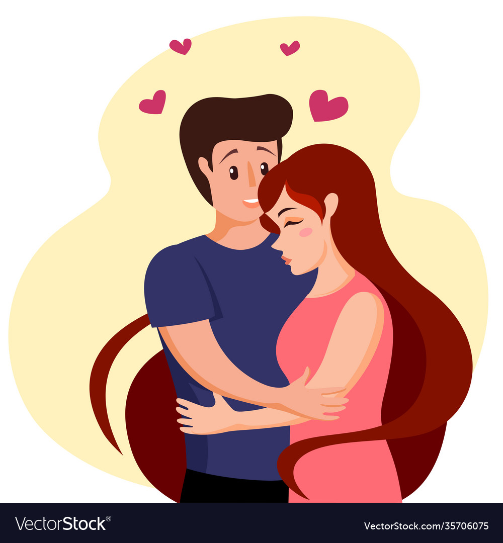 Premium Vector  Young couple boyfriend and girlfriend having a