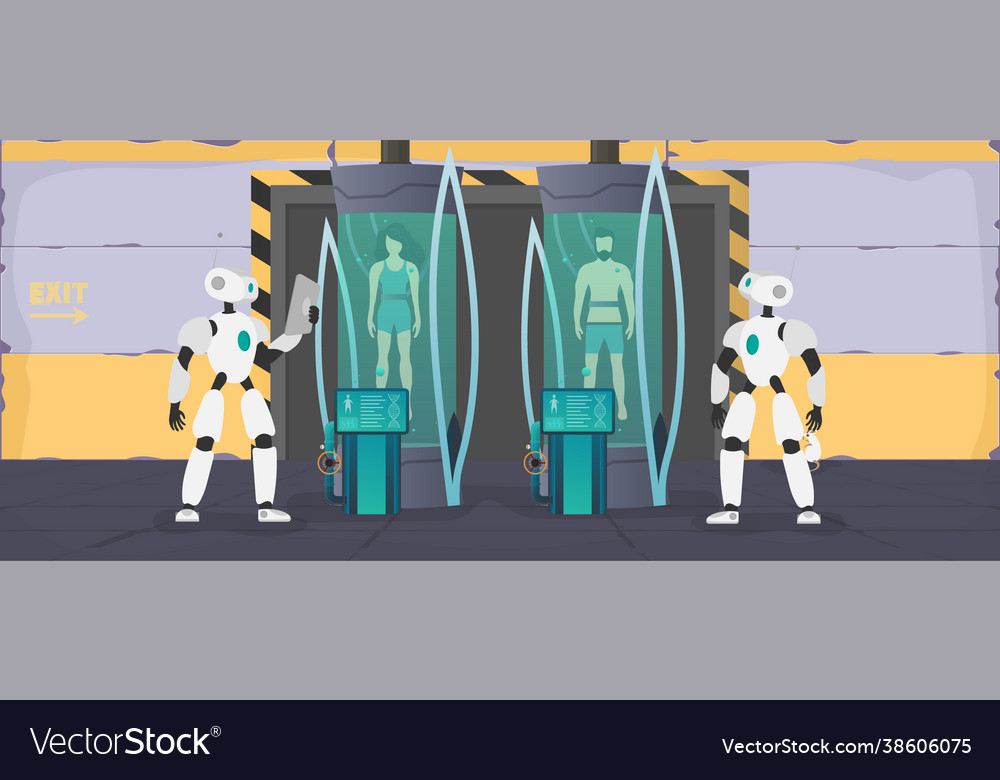 Collonization planets robot checks Vector Image Collonization planets robot checks