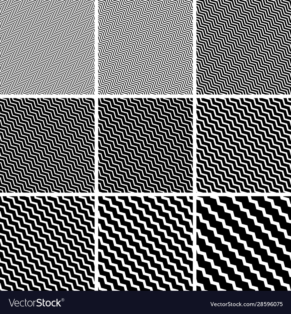 Diagonal Zigzag Stripes