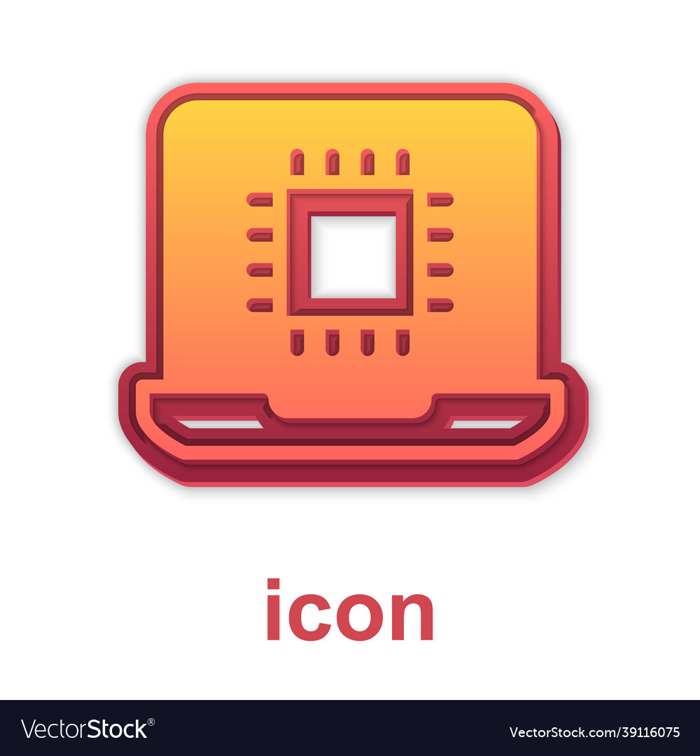 Gold Computerprozessor mit Mikroschaltungen cpu vector image Gold Computerprozessor mit Mikroschaltungen cpu