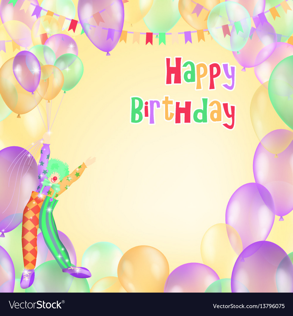 Happy birthday design for greeting cards