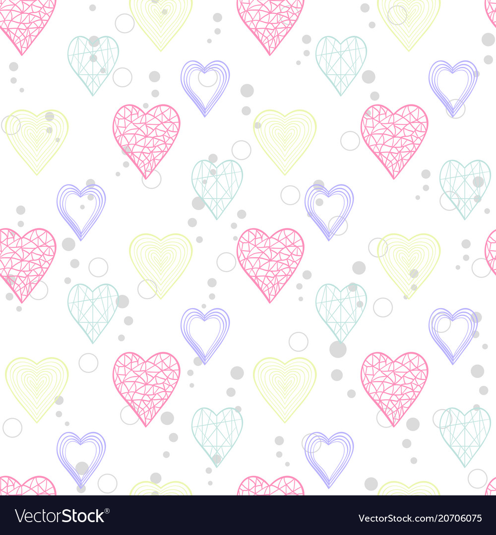 Heart abstract pattern vector image Heart abstract pattern