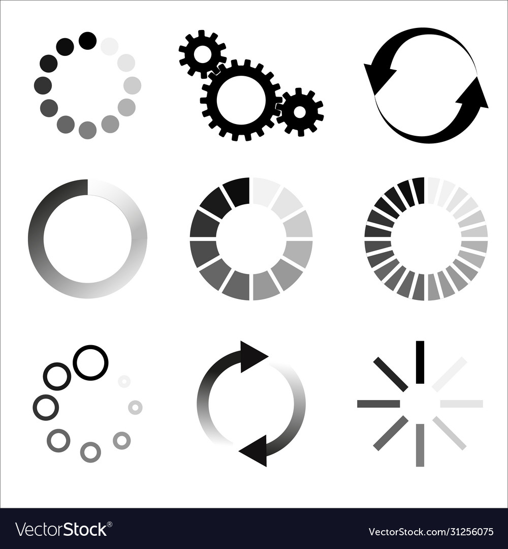 Loading process bar isolated elements