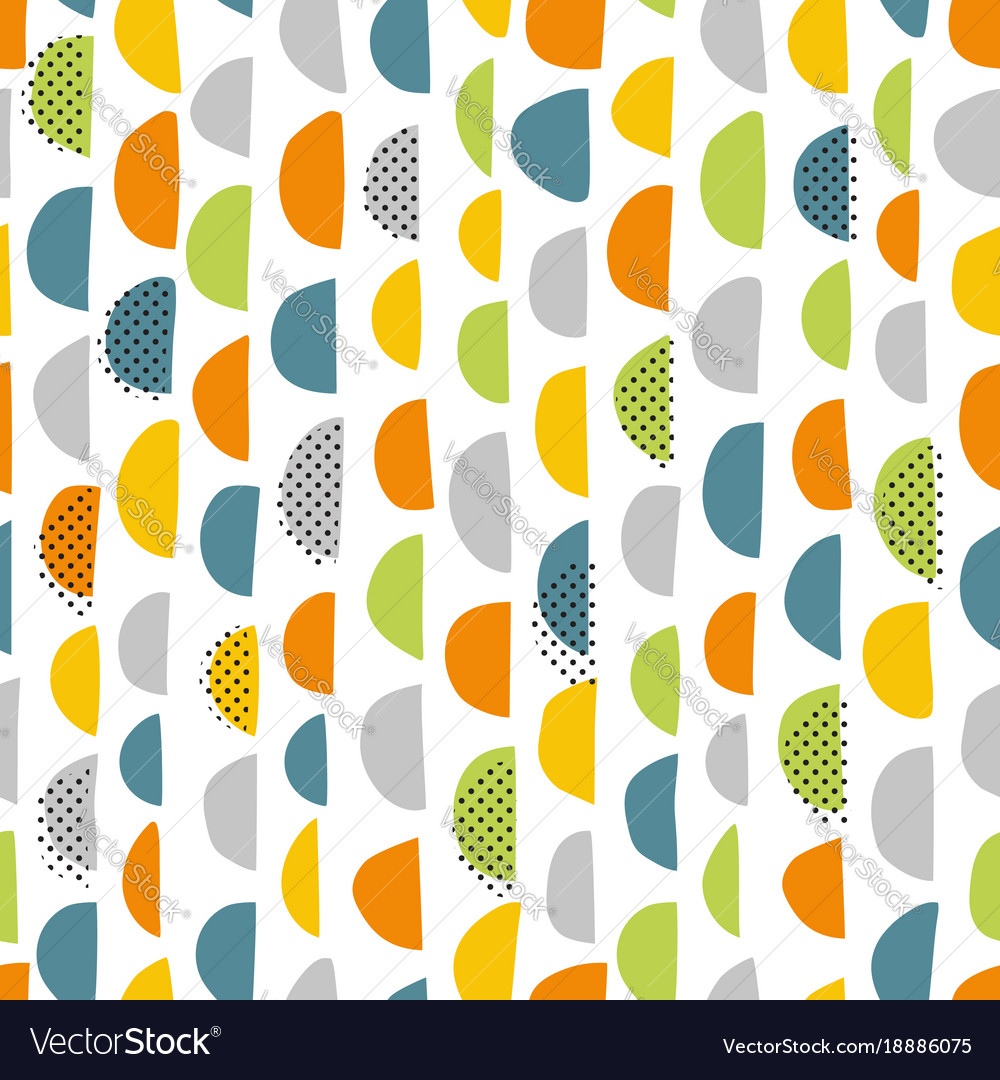 Retro Half Circle Pattern