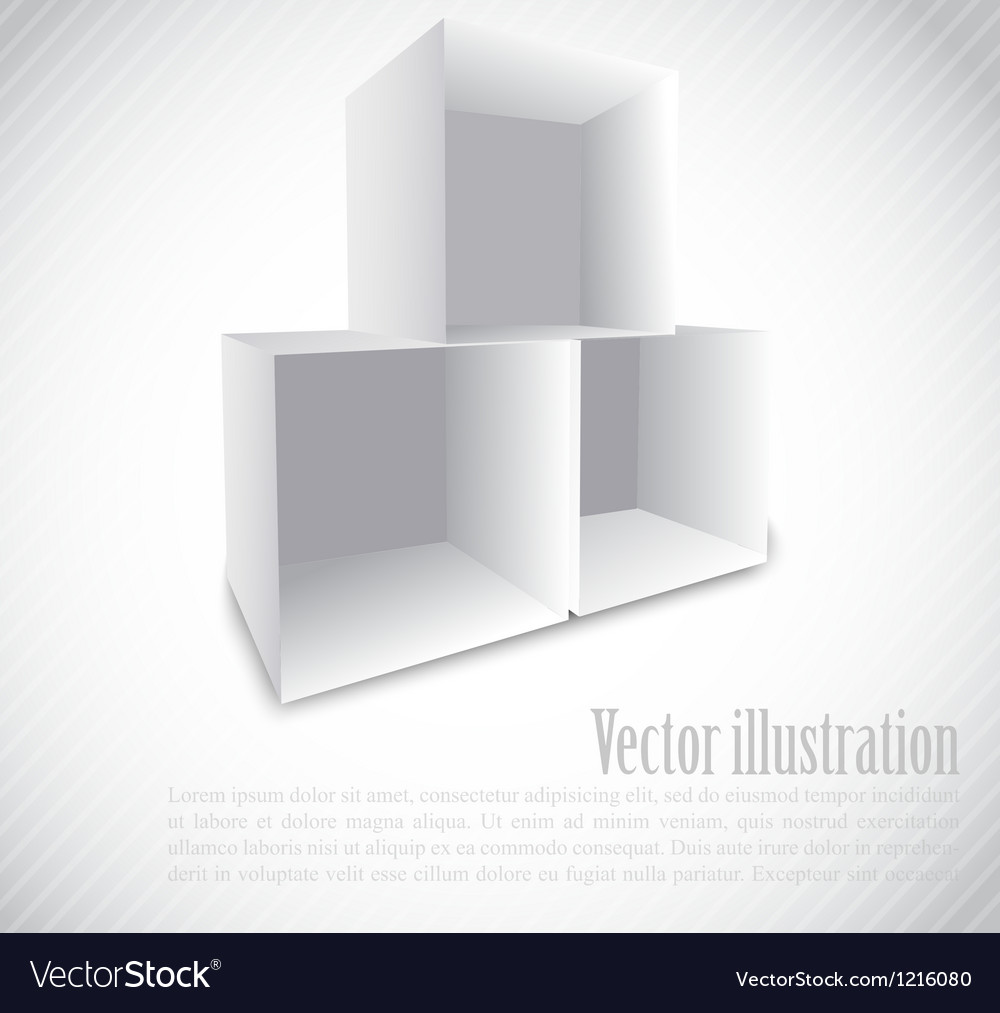 Background with cube