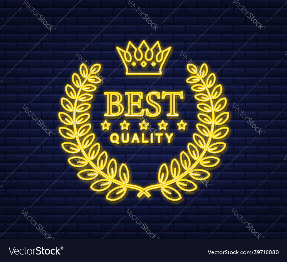 Best quality gold neon sign with laurel