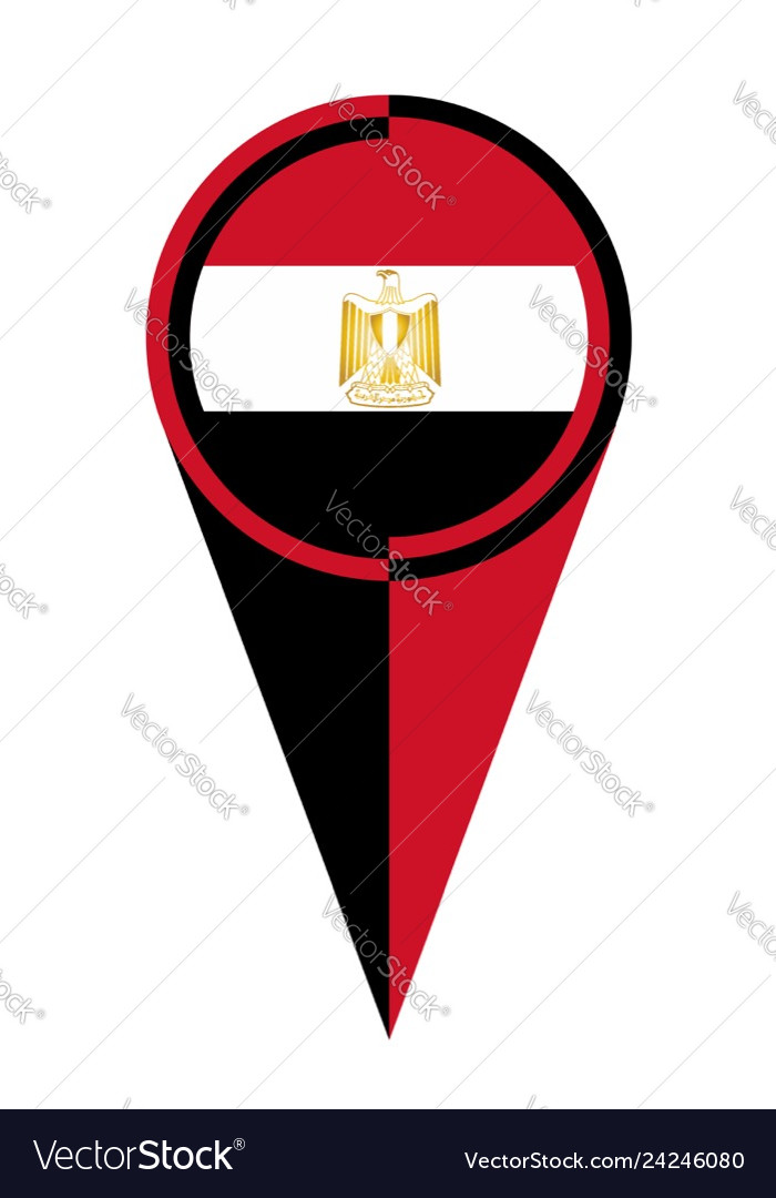 Egypt map pointer location flag
