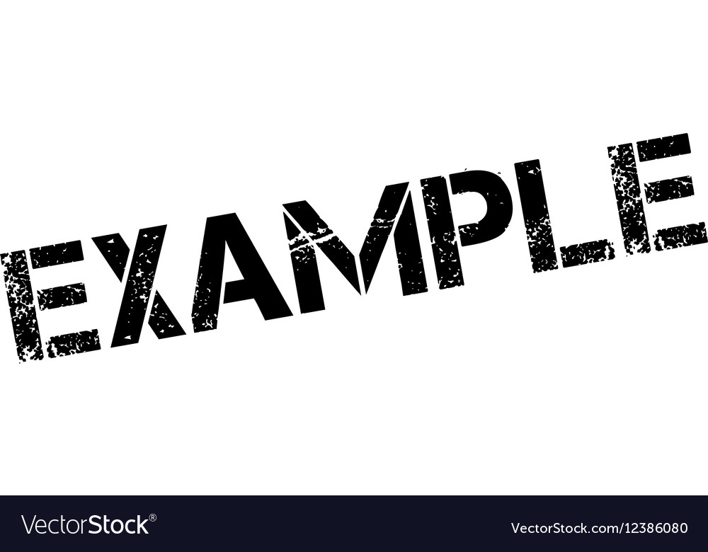 Example rubber stamp