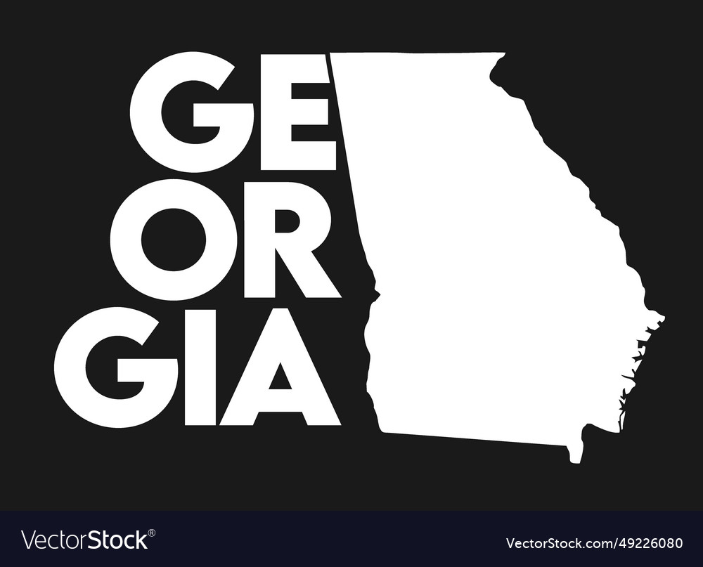 Georgia state united states of america Royalty Free Vector