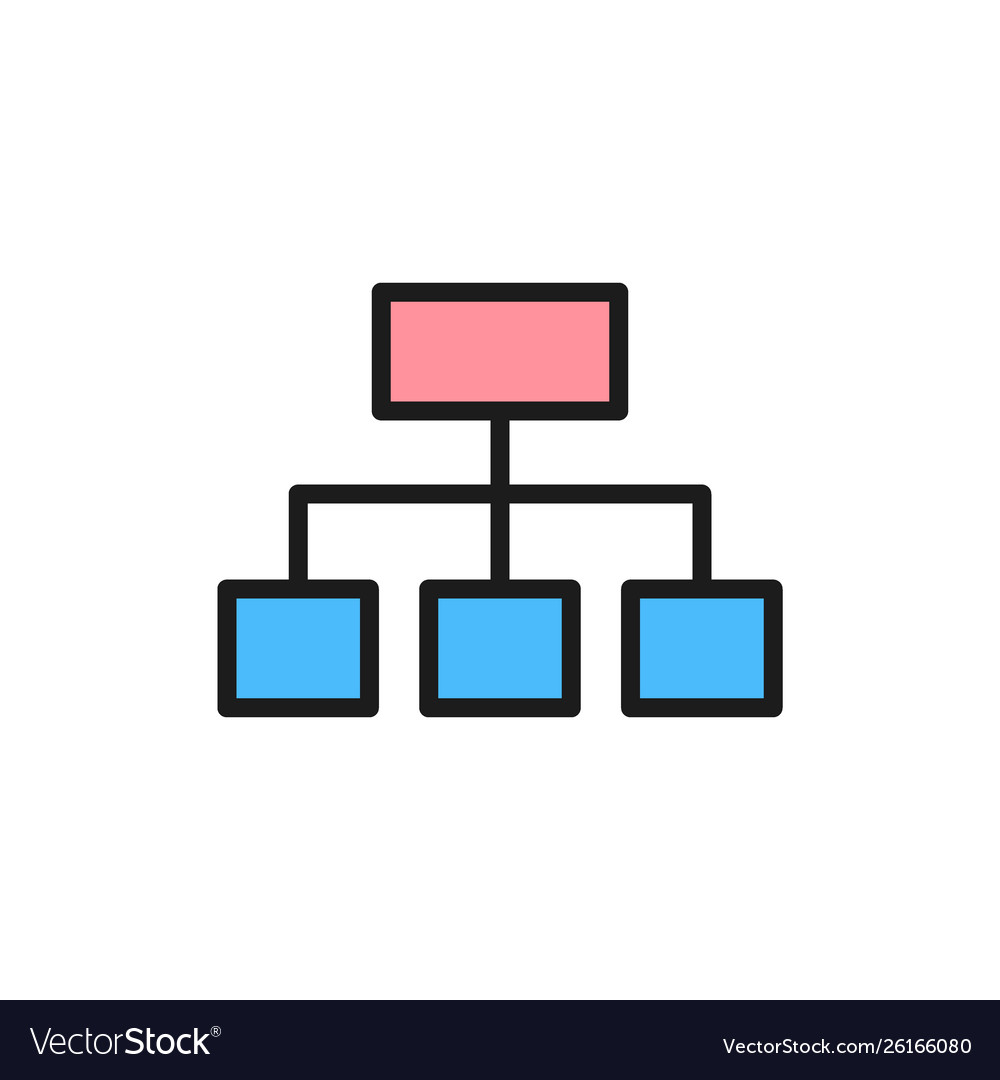 Hierarchical graph structure flat color