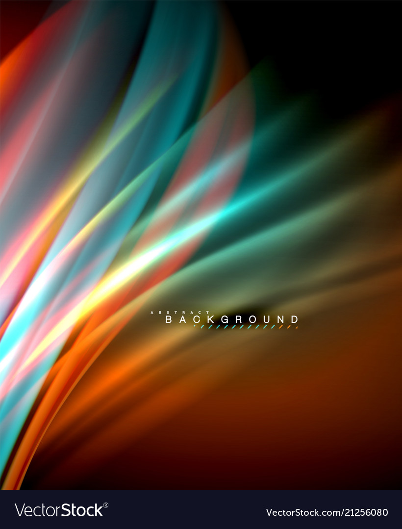 Neon glowing wave magic energy and light motion